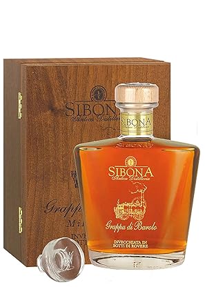 Sibona Grappa Barolo Special Reserve in Holzkiste limitiert Italien 0,7 Liter