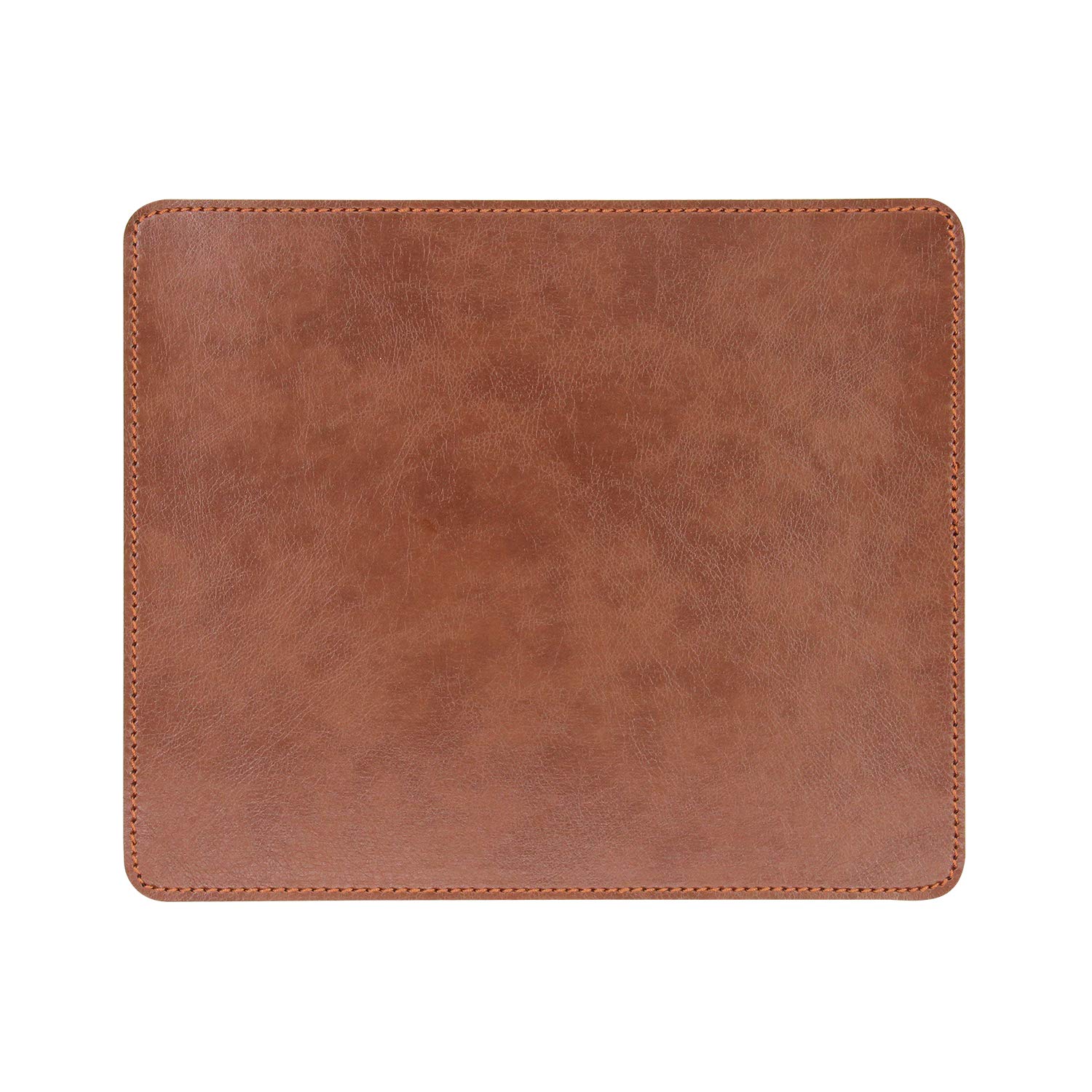 Non-Slip Rubber Base Leather Mousepad for Laptop Computer PC Personality Desings Gaming Mouse Pad Mat 9.45 X 7.87 inch (Leahter Mouse Pad-Coffee, 9.45 X 7.87 inch)