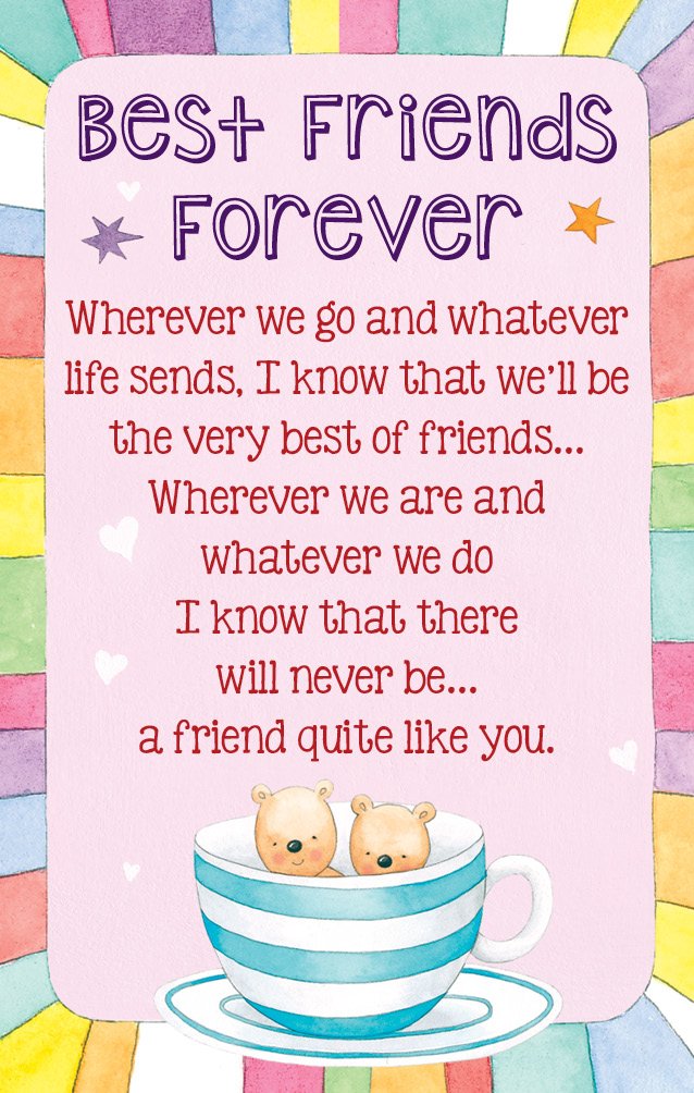 Heartwarmers Best Friends Forever Keepsake Card & Envelope K150E