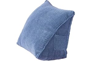 Nutteri Triangle Back Cushion Corduroy Wedge Soft Reading Pillow Backrest Positioning Support Pillows for Office Home Bed Sof