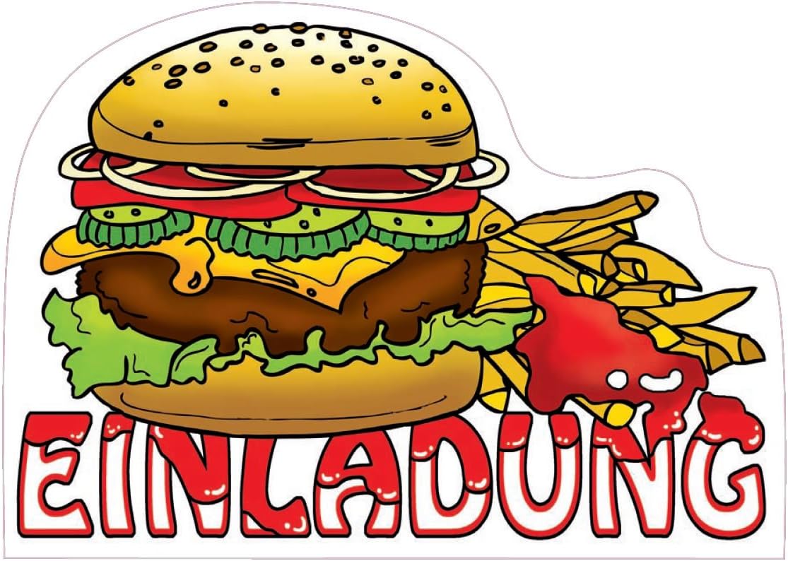 Etc Kinder Geburtstag Party Kinderparty Kinogeburtstag Einladung Einladungen Karte Einladungs Set Motto Mottop Burger Party Fur Kindergeburtstag Oder Party Von Dekospass Perfekt Fur Partys Bei Mc Donalds 6 Einladungskarten Burger King