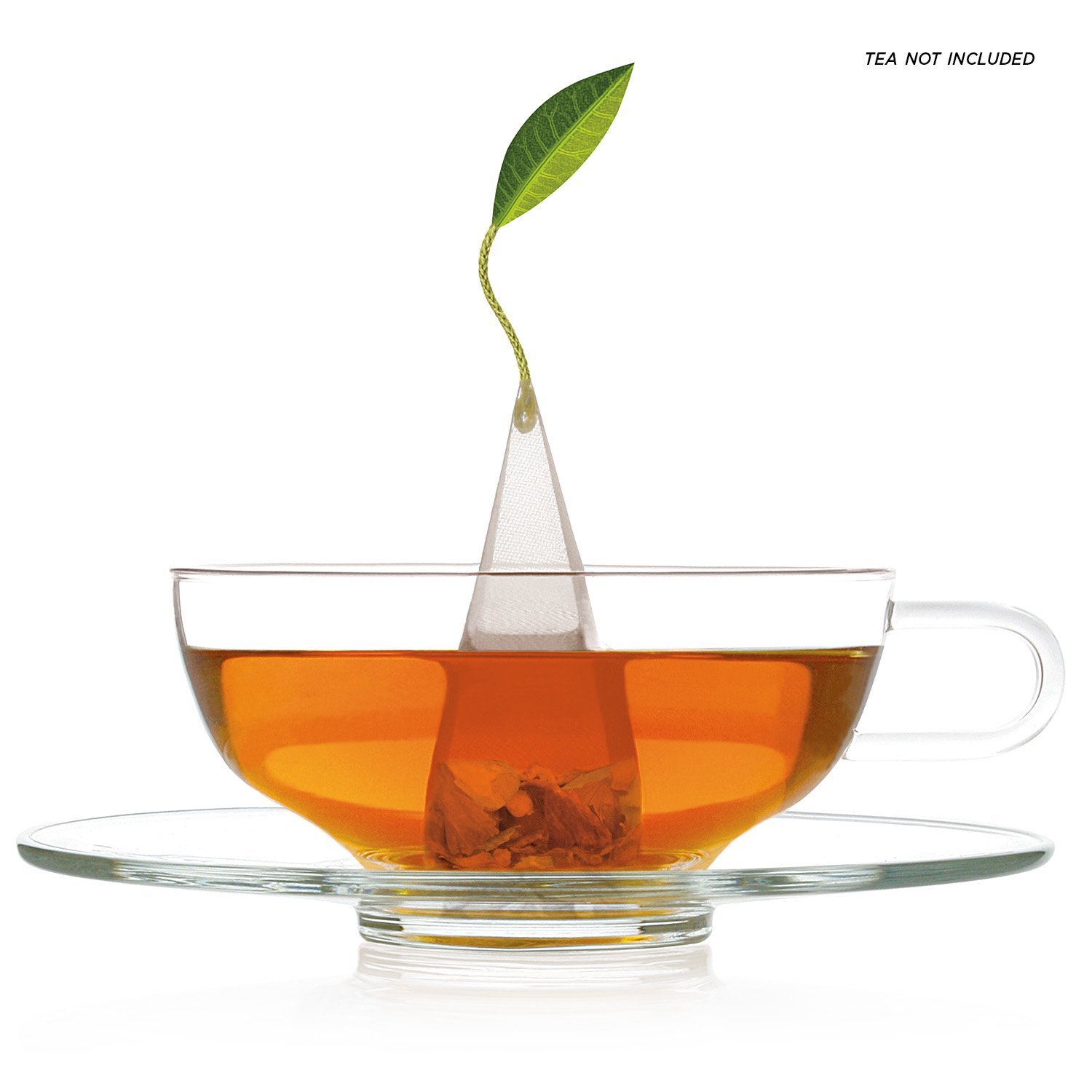 Tea Forte SONTU Wide Rim Glass Tea Cup with Saucer Set Amazon.co.uk