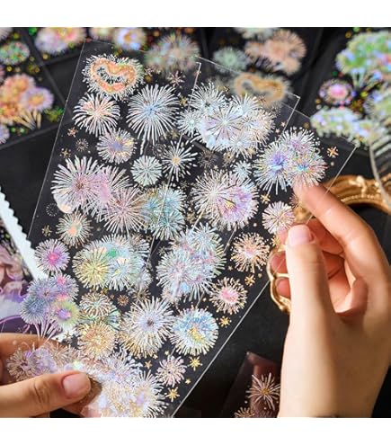 Waterproof Transparent PET Stickers For Journals And Crafts