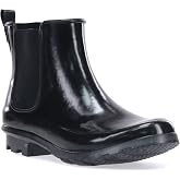 Western Chief Women's Waterproof Pull-On Chelsea Rain Boot with Fun Prints | Ladies slip-on ankle boots with rubber sole, cushioned EVA insole, built for wet days and styled for any occasion