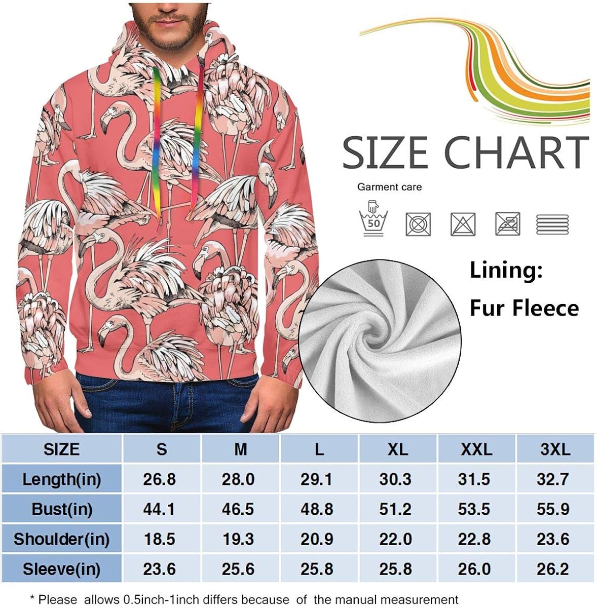 Color Coral A On Flamingo Pink Printed Shirts Hooded