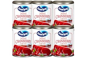 Ocean Spray, Jellied Cranberry Sauce, 14oz Can (Pack of 6)