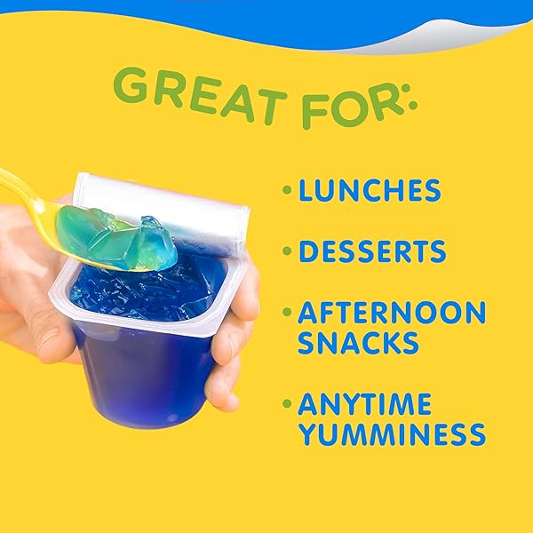 SNACK PACK SOUR PATCH KIDS BLUE RASPBERRY FLAVORED JUICY GELS CUPS, 3.25 OZ., 6-COUNT