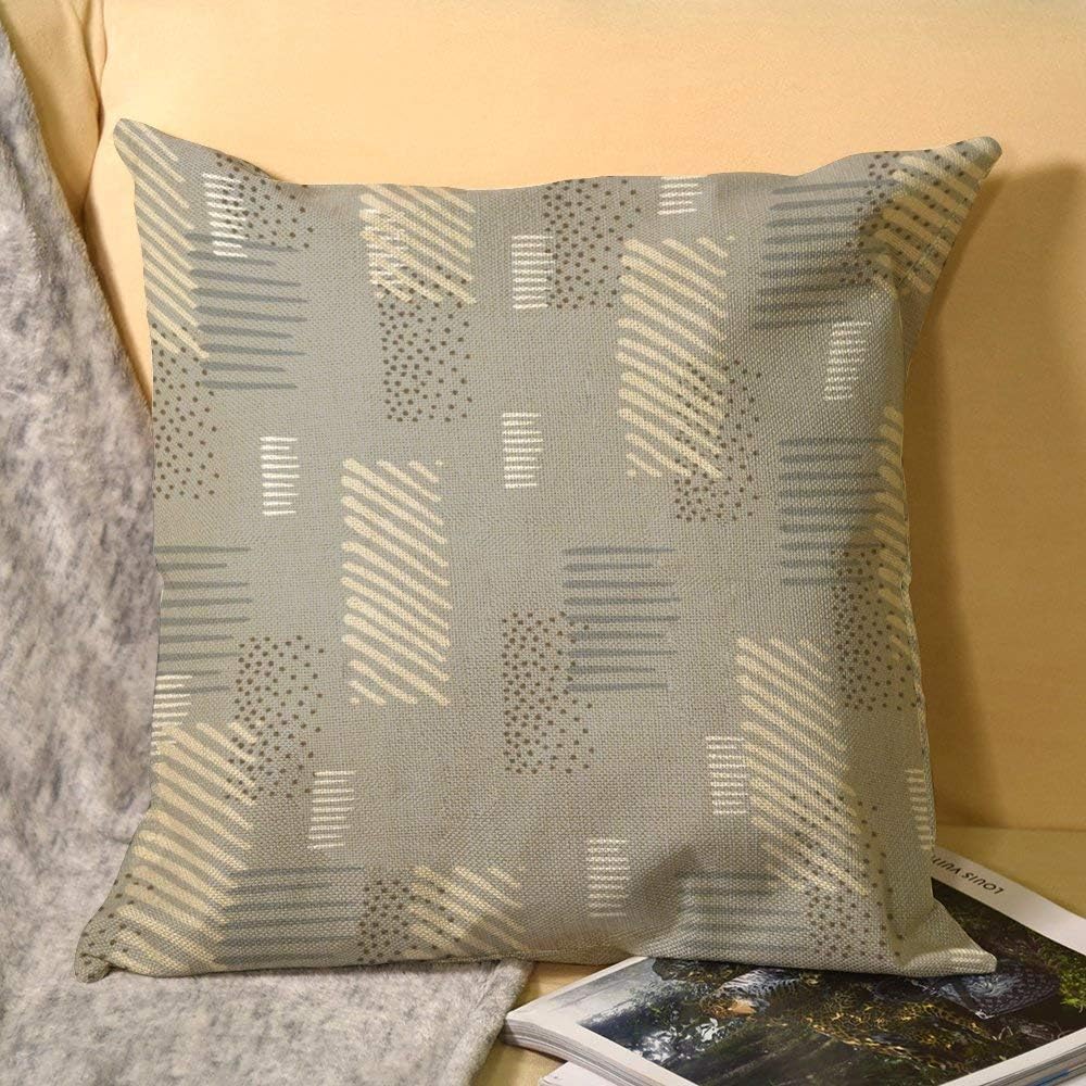 Hioilyday Kissenbezug, abstrakte Kunst, Wellen-Punkt-Streifen und