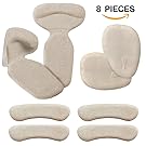 High Heel Pads (8 pcs) - High Heel Inserts, Heel Grips, Anti Slip Shoe Cushion, Ball of Foot Insoles, High Heel Liner, Heel Snugs for Women - Blister Prevention & Improve Shoes Too Big (Beige)
