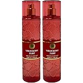 Bath & Body Works Strawberry Flirt 2 Pack Fine Fragrance Mist Bundle - Full Size
