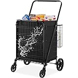 VEVOR Folding Shopping Cart with Removable