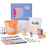Sculpd Candle Making & Pottery Kit - Complete Art Set: Includes Air Dry Clay, Soy Wax, Fragrance & Tools - DIY Arts & Crafts 