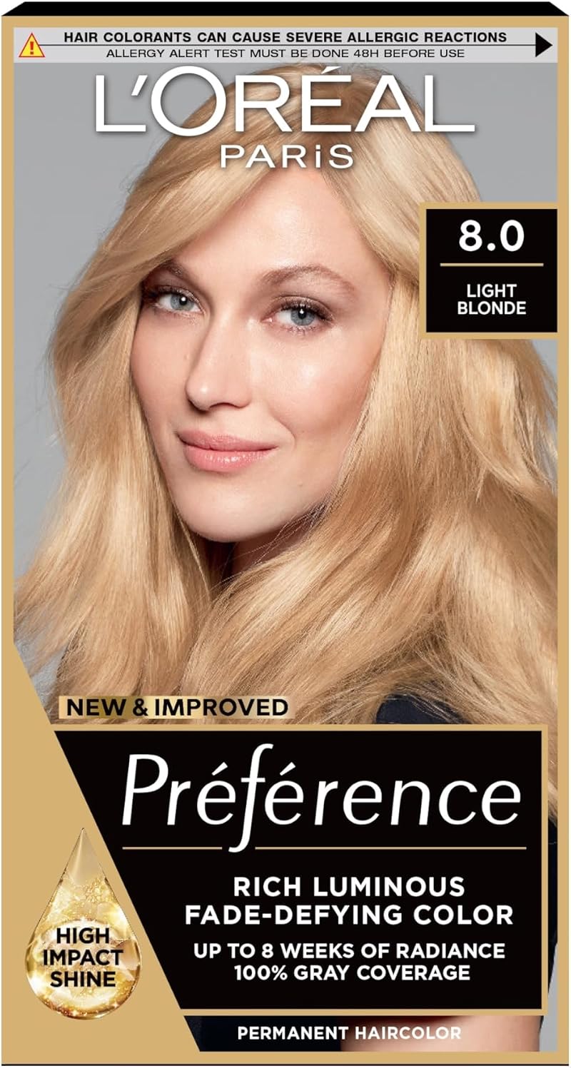 L'Oreal Paris Preference Hair Dye 8 California Cool Blonde Long Lasting