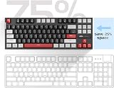 MageGee 75% Mechanical Keyboard 87 Keys Red Switch Blue LED TKL Wired view 3