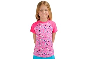 Lands' End Kids Boys and Girls Swimwear UPF 50 Short Sleeve Rash Guard Shirt (XXS-XL)