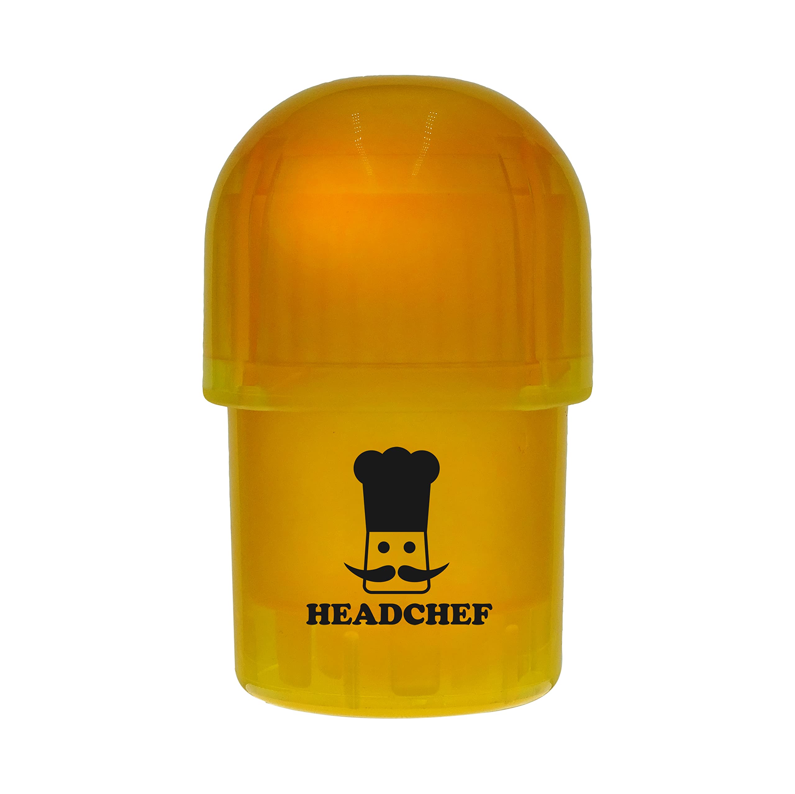 Headchef Plastic POD Herb Storage & Grinder Combi, Orange