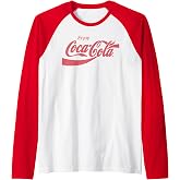 Coca Cola Classic Logo Raglan Baseball Tee
