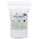 Sitz Bath Soak 32oz (2-Lbs) Epsom Salt With Niaouli, Geranium, Lavender, Frankincense, Juniper Essential Oils & Vitamin C Crystals - Natural Hemorrhoid Treatment, Fissures, Postpartum