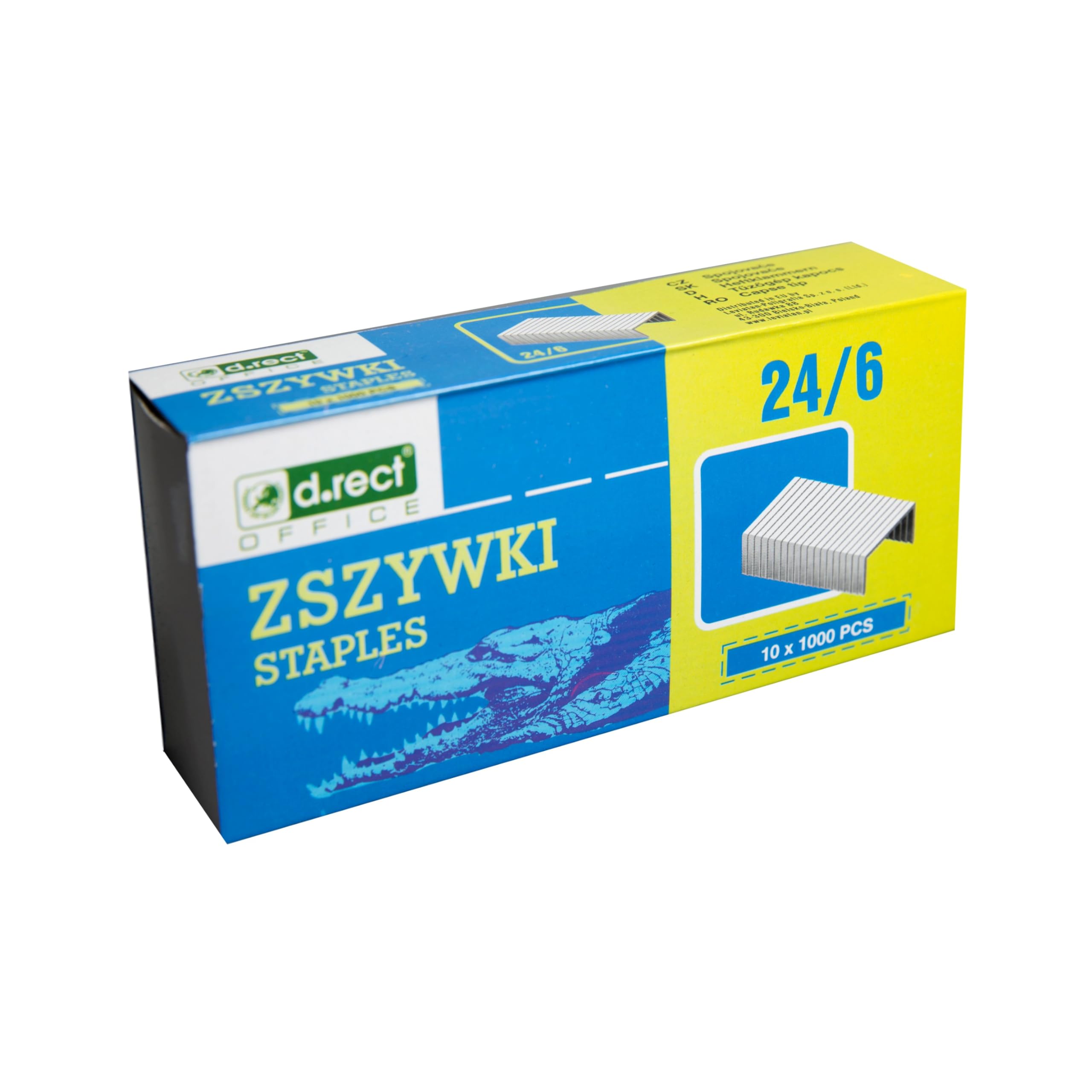D.RECT Staples 24/6 - Staples for Office Staplers 10x1000 - Packaging 10000 Pieces