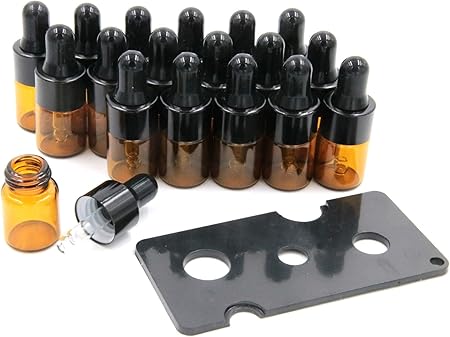 Amazon Xpdesign アロマ スポイト遮光瓶 アロマオイル 遮光瓶 保存 容器 小分け 詰め替え 香水 ボトル 2ml18本 セット Xpデザイン アロマ保存容器