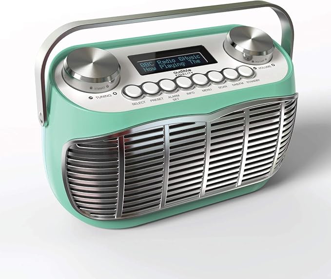 DETROIT DAB Radio Alarm Clock Bedside Mains Powered Or Battery DAB/DAB+/FM Retro Radio With LCD DETROIT DAB Radio Alarm Clock Bedside Mains Powered Or Battery DAB/DAB+/FM Retro Radio With LCD