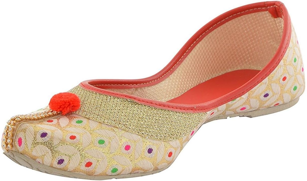 StepIndia Designer Ethnic Rajasthani Jaipuri Velvet Mojari Jutti Bellies for Women and Girls
