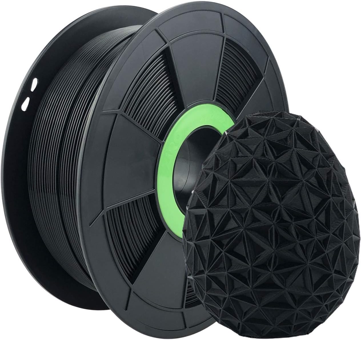 ZIRO 3D Printer Filament PLA PRO Basic Color Series 1.75MM 1KG(2.2lbs), Dimensional Accuracy +/- 0.03mm,Black