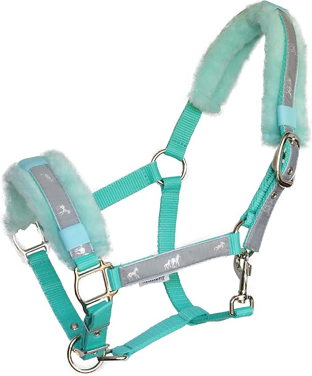 EJP Elegantes Halfter mit Doppelte Regulierung Gepolstert mit Kunstfell
