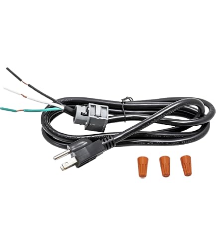 EvertechPRO Dishwasher Installation Kit - Universal 6ft Power Cord & Stainless Steel Hose With Fittings - View #5