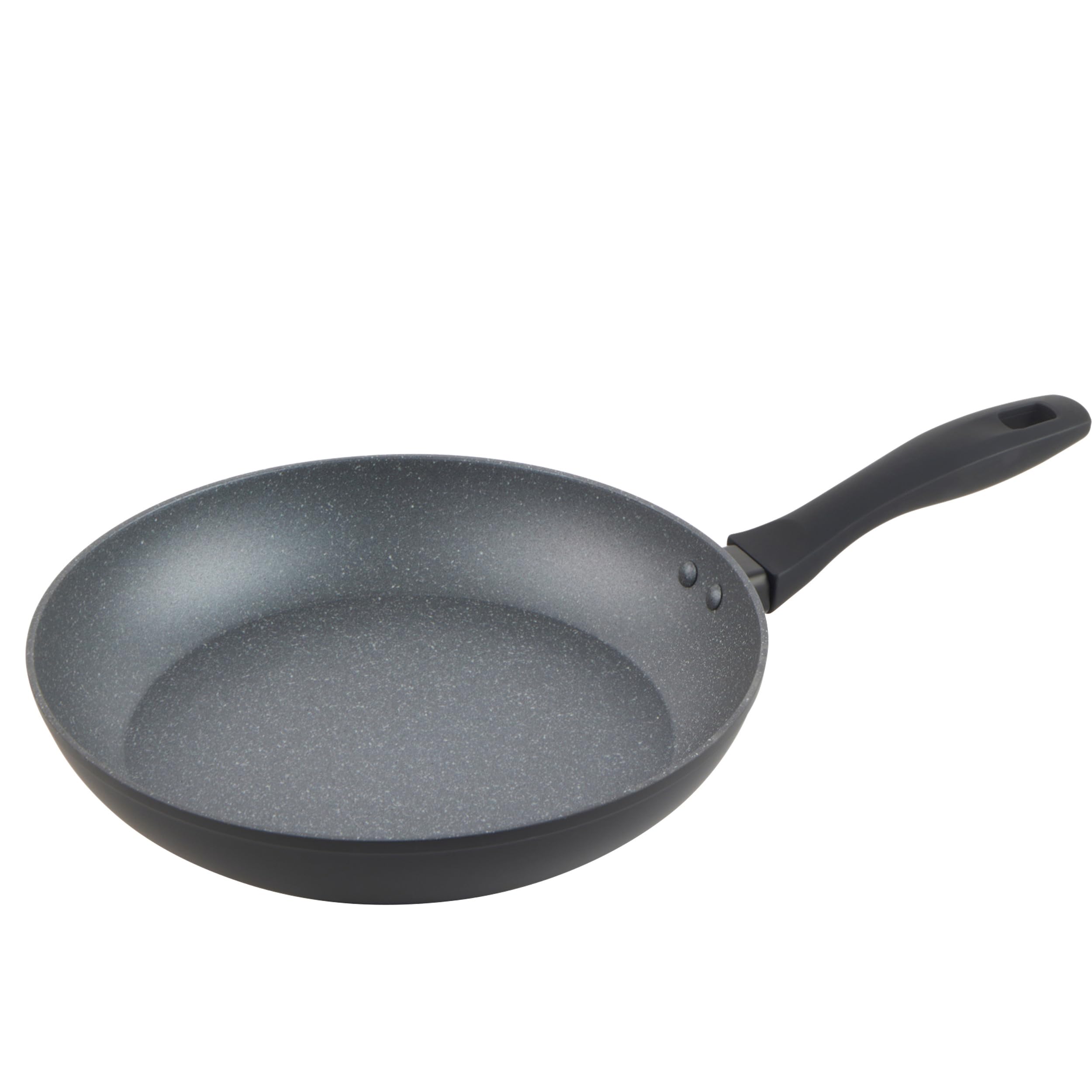 Russell Hobbs RH028011EU7 Metallic Marble Frying Pan - 30cm, Non-Stick, Suitable for All Hobs Including Induction, Use Little to No Oil, Healthy Cooking, Forged Aluminium Cookware, Soft-Grip Handle