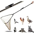Animal Catch Pole Control Tool Net, Poultry Catching Pole Kit, Cat Catcher, Chicken Catch Net, Poultry Catching Trap Net for Small Animals Support Duck,Goose,Bird, Skunk Bat and Raccoon