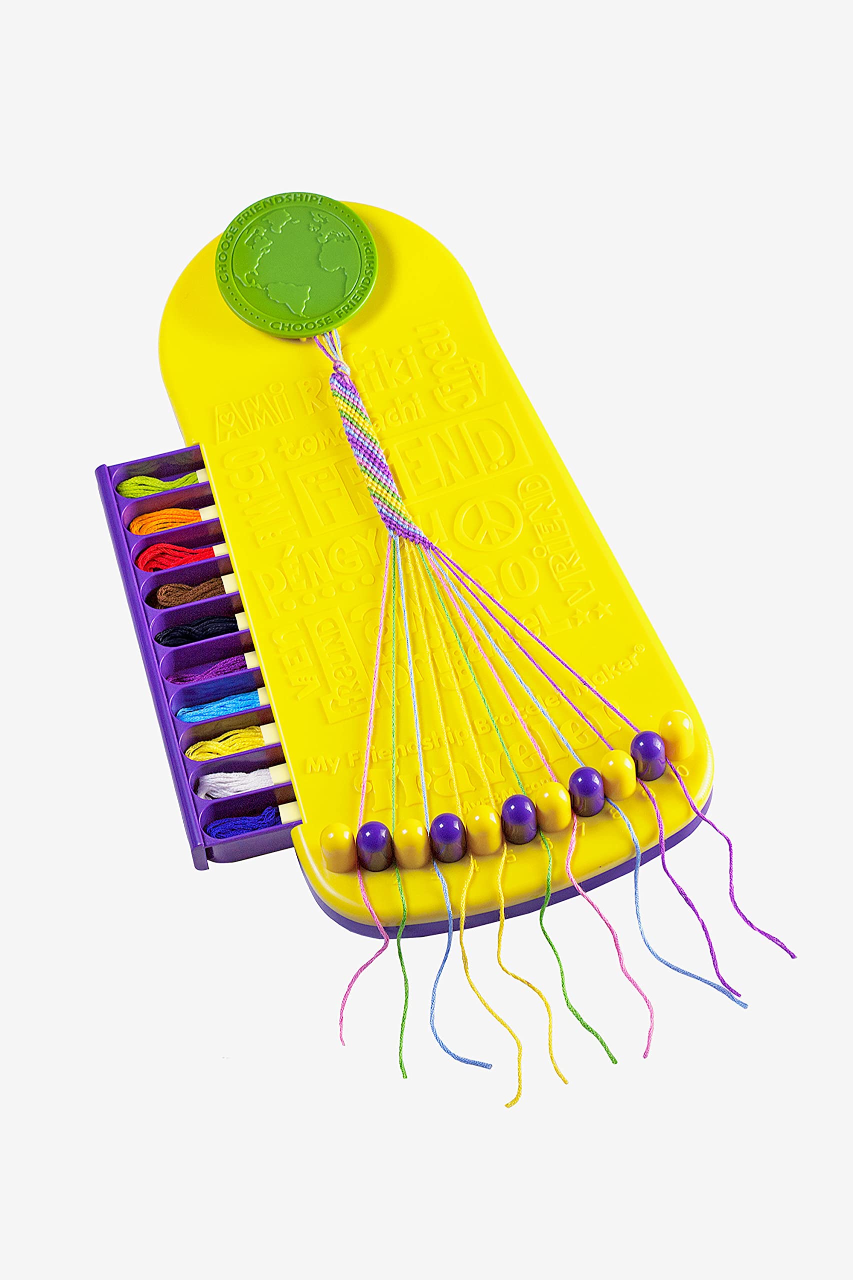 DMC - Friendship Bracelet Box - Easy to Carry - 10 Strands of Yarn 8 Metres | Ages 8+