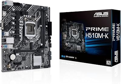 ASUS PRIME H510M-K Motherboard LGA 1200 mATX PCIe 4.0 M.2 Intel H510 1GbE HDMI