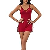 DJLYRG Women's Sexy Lingerie One Piece Teddy Bodysuit Floral Lace Babydoll