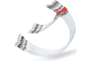 JOGFFDE Fishing Leaders Saltwater Tackle Rig Surf Fishing Rigs with Swivel Snaps High Strength Wire Leader Bottom Rigs Fishing Gear Equipment for Lures Bait Hooks