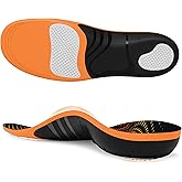 Plantar Fasciitis Insoles for Standing All Day, Heavy Duty High Arch Suppport Pain Reflief Orthotic Insert for Flat Feet Women Men Work Boots Shoe
