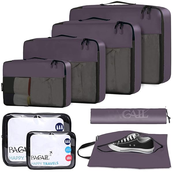 BAGAIL 8 SET/9 SET PACKING CUBES LUGGAGE PACKING...