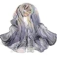 Acotavie Scarfs for Women Lightweight Fashion Scarves Print Floral Pattern Scarf Shawl Wraps