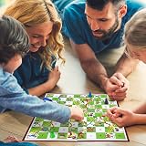 Navoys Classic Snakes & Ladders Game Foldable Board 36cm 6 Pieces view 6