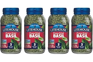 Litehouse Instantly Fresh Freeze Dried Basil 4 Bottle