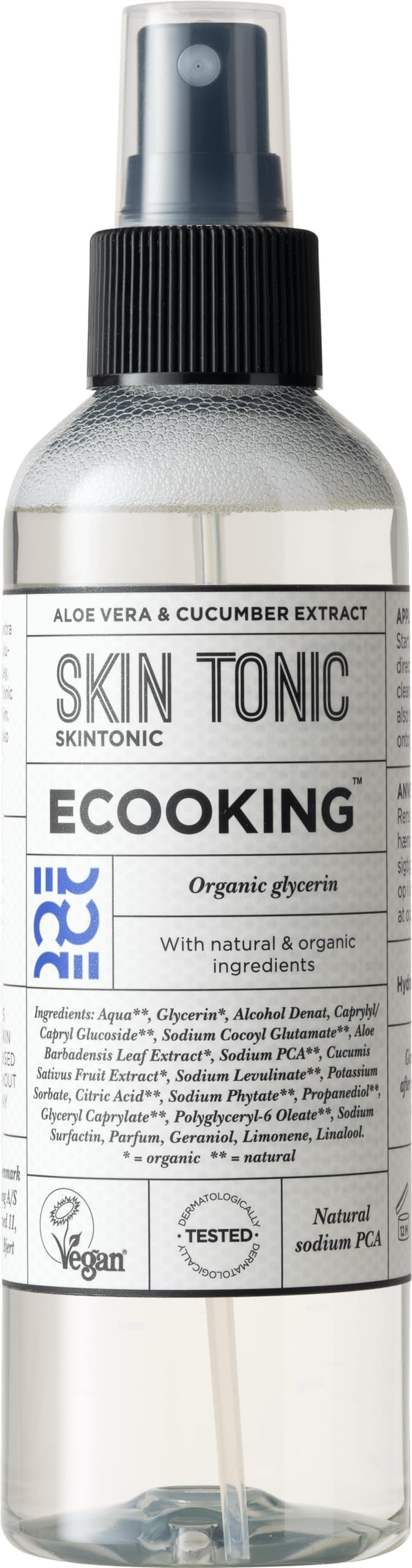 Ecooking Face Skin Toner 200ml Refreshing Firming Cleanser Hydrates Radiant