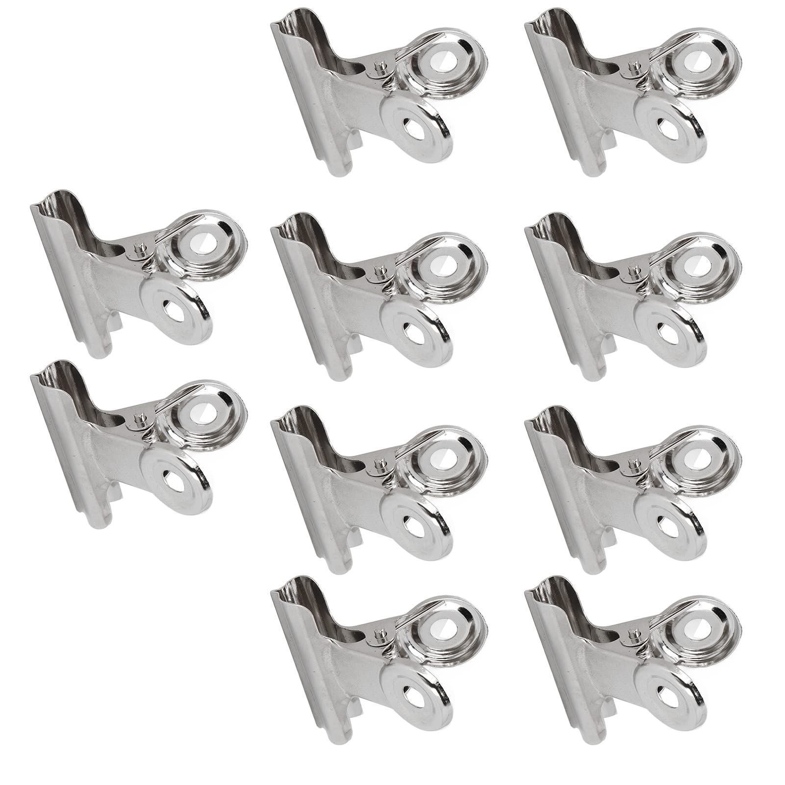 Nail Fiberglass Clip, Ergonomic 10pcs Portable Wear Resistant Nail Pinching Extension Clip Firm Metal for Home for Women for Nail Salon