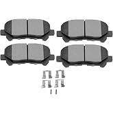 SCITOO D1281 Rear Ceramic Brake Pads Sets | Fit For Acura For MDX 2007-2013,For Acura For ZDX 2010-2013,For Honda For Odyssey 2011-2017,For Honda For Pilot 2009-2011