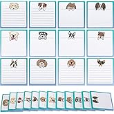Handepo 12 Pack Dog Sticky Notes Bulk Small to Do List Funny Cute Animals Notepad Supplies for Office School Gifts, 600 Sheets in Total