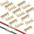 Tnisesm 200Pcs U Shape Copper Ring Terminals,Open Barrel Crimp Terminals with Heat shrinkable Tube, Butt Connector ​for Electricity Automotive