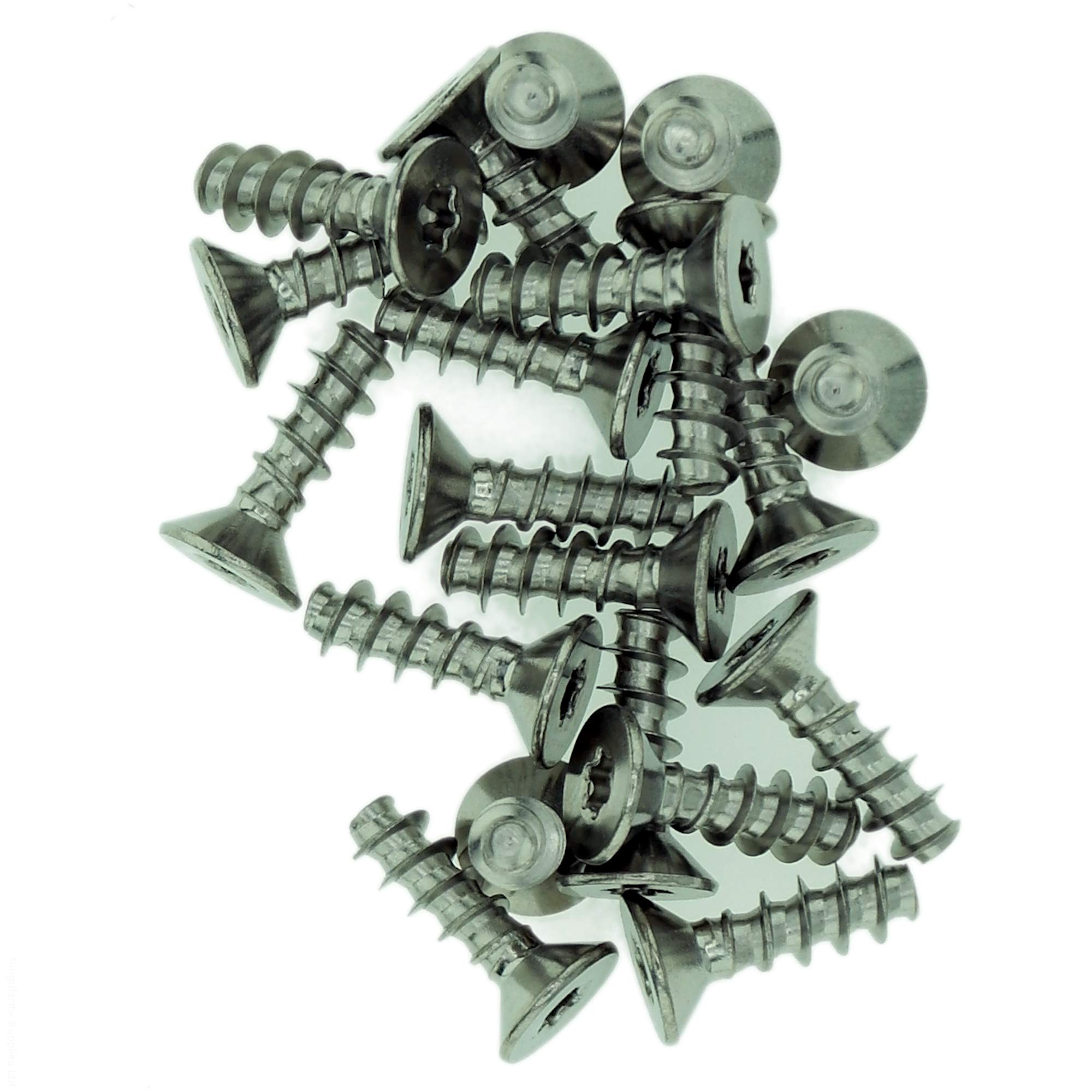 D3 (3mm x 10mm) TX Countersunk Screws for Plastic - Stainless Steel (A2) (Pack of 20)