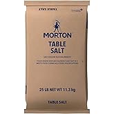 Morton Table Salt, Iodized, 25 Pound
