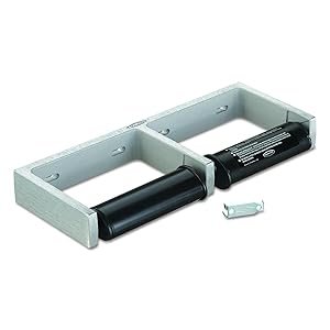 Bobrick 2740 ClassicSeries Toilet Tissue Dispenser for Two Rolls, 12 1/2" x 4 7/8" x 1 1/2"