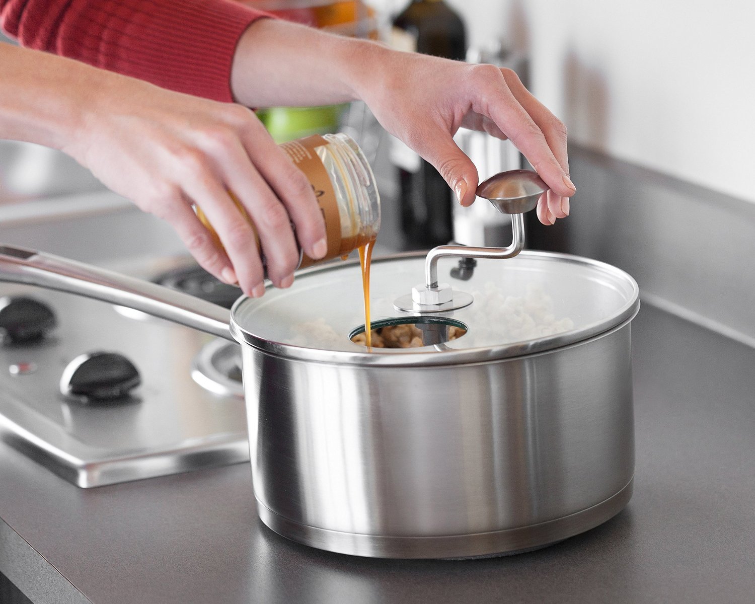 Zippy Pop Stovetop Popcorn Popper with Glass Lid, 51/2 Quart Capacity