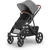 UPPAbaby Vista V3 Convertible Single-to-Double Stroller - Greyson | One stroller that grows with your family, from one child to three